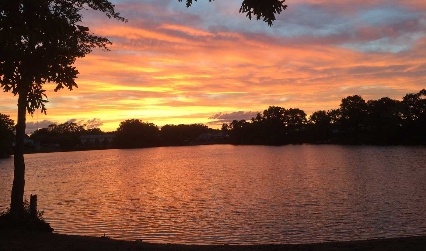 Sunset on Sand Pond